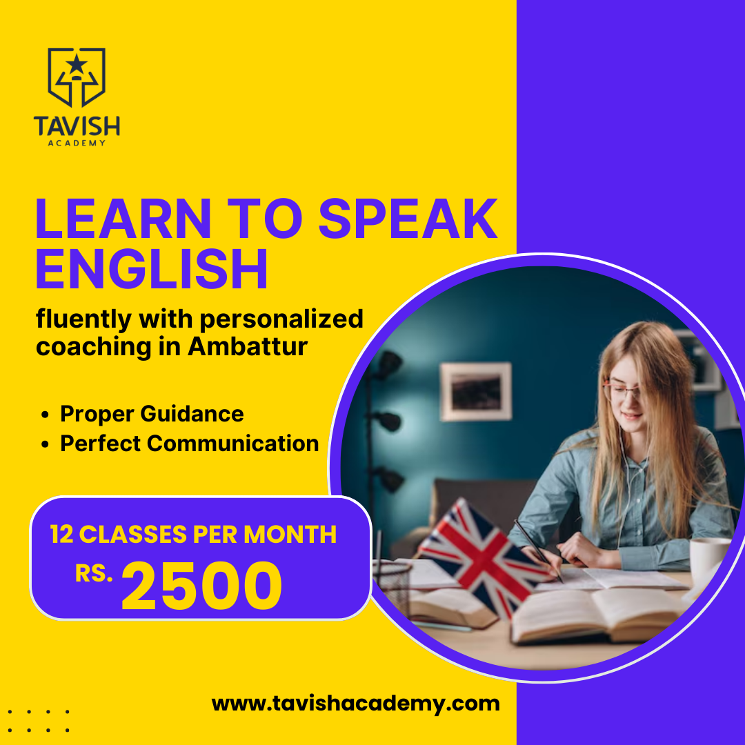 Learn to speak English fluently with personalized coaching in Ambattur