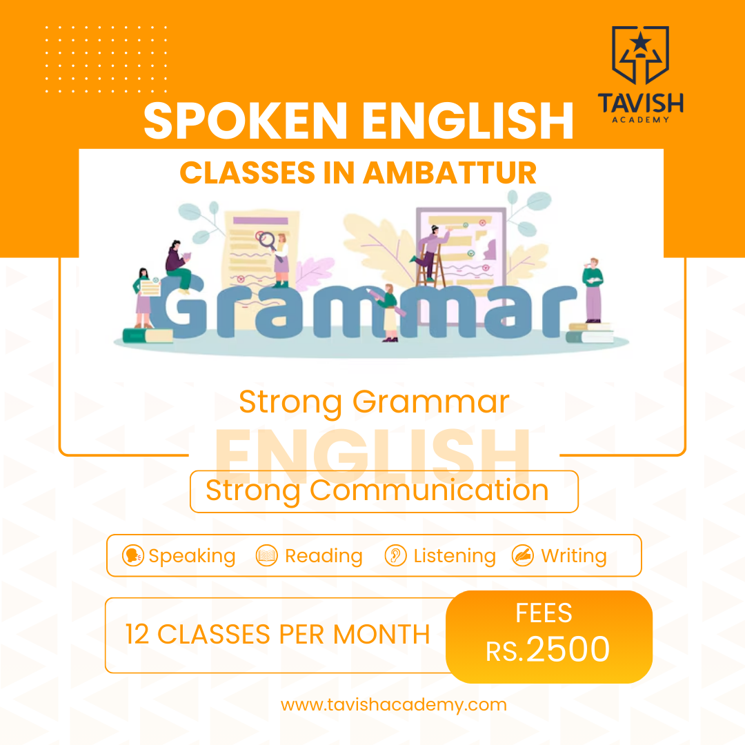 Strong Grammar, Strong Communication – Spoken English Classes in Ambattur